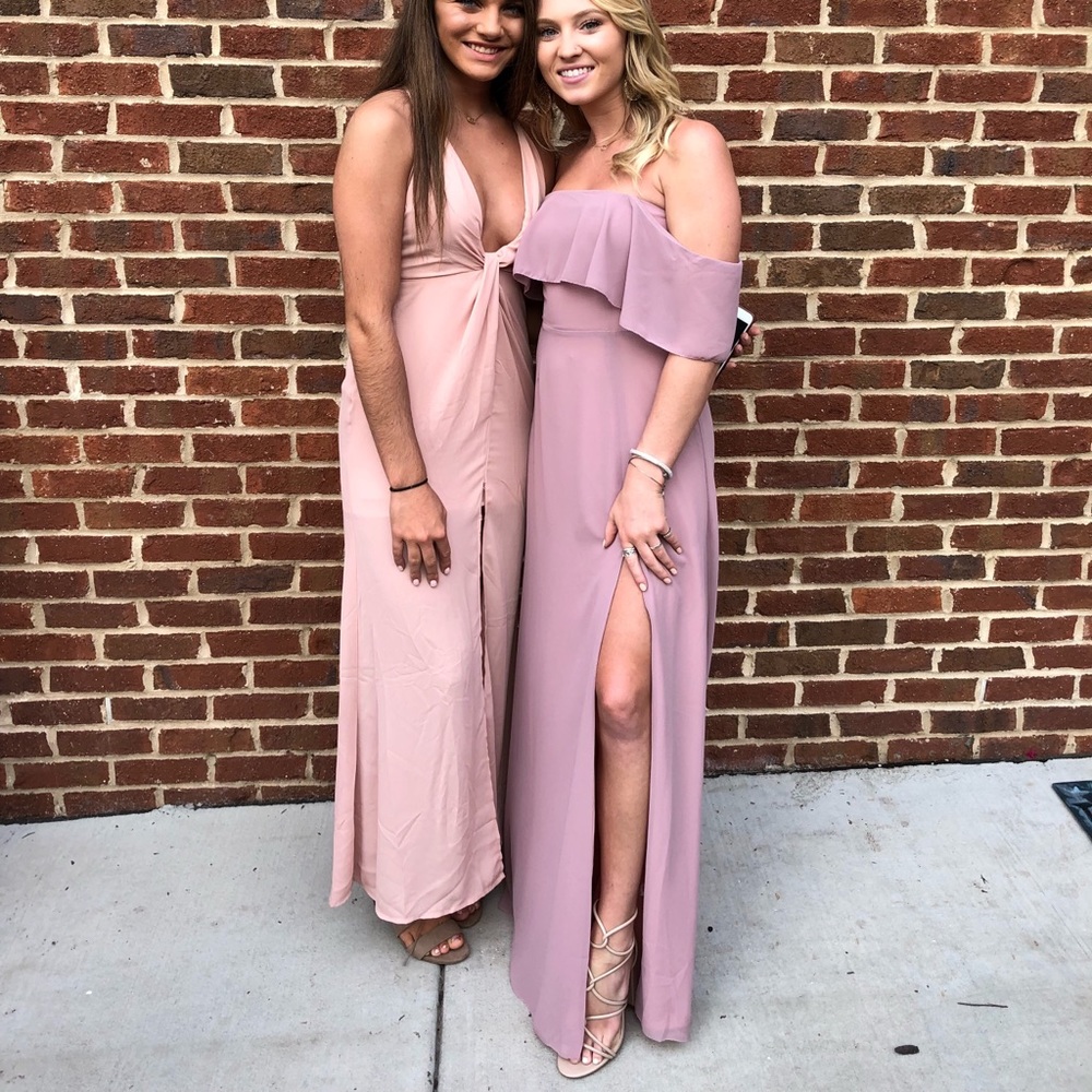 Off the shoulder formal dress